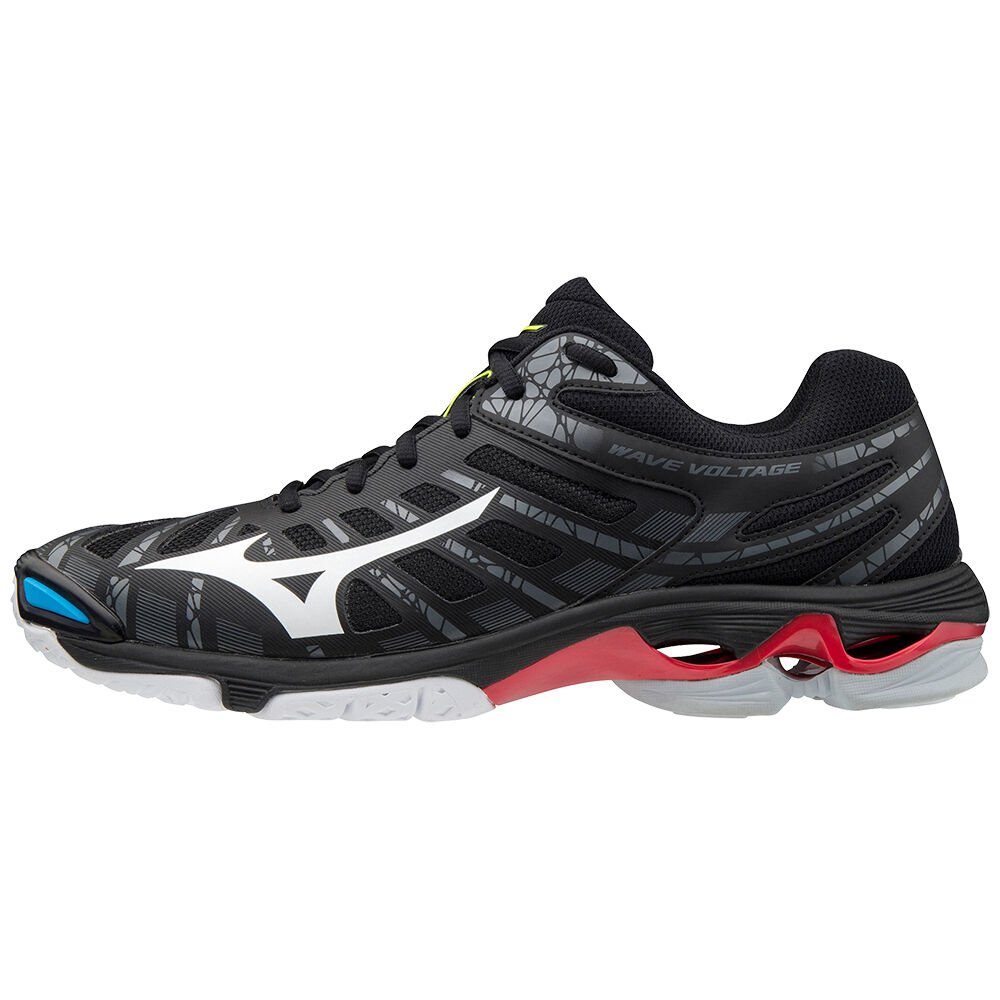 Sapatilhas Voleibol Mizuno Wave Voltage - Mulher - Pretas/Branco - PLXAH0219